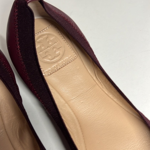 Tory Burch Caroline 2 Ballet Nellie Nappa Leather Elastic Women’s Size 8M - Picture 3 of 16